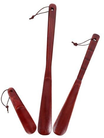 minkissy 3stücke Schuhlöffel Aus Holz Langer Schuhlöffel Für Senioren Für Stiefel Für Skistiefel Und Cowboystiefel Schuhzubehör Für Ältere Menschen