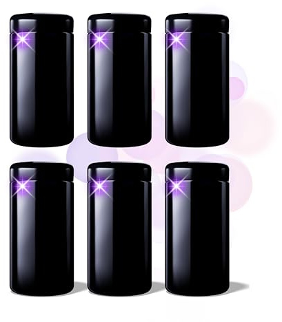 ANCEVIA Violettglas Vorratsgläser 1000 ml – 6er Set luftdichte Vorratsdosen mit Deckel | Miron Violettglas für trockene Lebensmittel wie z.B. Nudeln, Nüsse, Kaffee & Kräuter