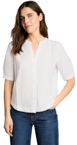 Tom Tailor Damen 1049798 Bluse, 20000-White, 44