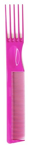 Jäneke Peigne technique COLOURED Fuxia Pink 20 cm - Denture de travail normale - 4 dents de fourche (862 FUX)