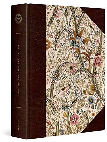 ESV Single Column Journaling Bible, Large Print (Hardcover, Summer Garden Design)