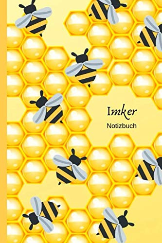 Imker Notizbuch: Imkerei Imkern Notizbuch Imker Ausbildung Hobby Bienen Volk Honig Skizzenbuch Tagebuch Punktraster Geschenk - 110 Seiten 6x9 Notizbuch