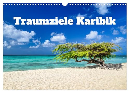 Traumziele Karibik (Wandkalender 2026 DIN A3 quer), CALVENDO Monatskalender: Reiseziele auf den Inseln der Karibik (CALVENDO Orte)