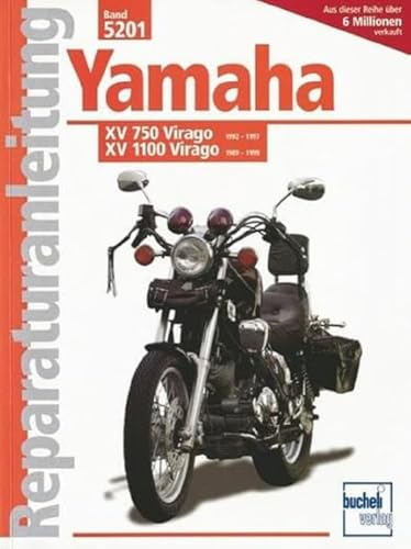 Yamaha XV 750 Virago 92-97 / XV 1100 Virago 89-99: Luftgek, Viertaktm. obenl. Nockenwell 748 / 1063 cm3, V-Zweizyl. Winkel 75 Grad