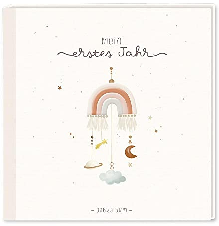 Baby-Album mit Stickerei Mein erstes Jahr: Babyalbum