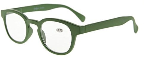 Eyekepper Stain Rainbow Reading Glasses (Dark Green, 1.75)