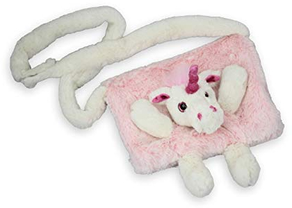 Inware Kindermuff Einhorn pink, Muff super flauschig für Kinder, 23x20cm, 6193