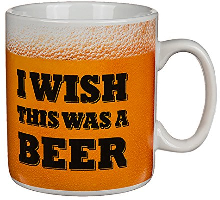 Haus und Deko - Tazza da birra, misura XL, ca. 750 ml, motivo: I Wish This was Beer