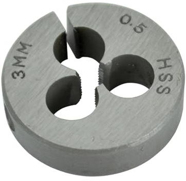 HSS Straight Flute Split Die M3 x 0.5, 13/16in OD