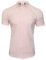 Xact Men's Oxford Short Sleeved Shirt, Button-Down Collar, Cotton Rich, Regular Fit (Soft Pink) XL