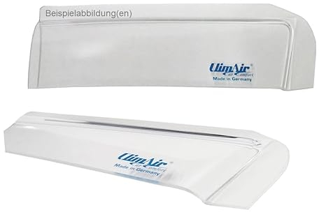 ClimAir Windabweiser vorne (mit ABE) 03-3830, Farbausführung: glasklar - Set mit Parkscheibe - Kompatibel für Opel Adam S-D FLH
