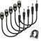 Chanzon UL Wires 9v Battery Power Supply DC Connector Holder Clip with 2.1mm x 5.5mm Male I type 5PCS for Arduino,LED Strip,Adapter Guitar
