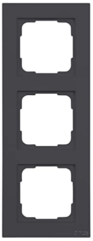 OPUS® 55 Kubus Abdeckrahmen Ausführung 3-fach, Farbe anthrazit-seidenglanz