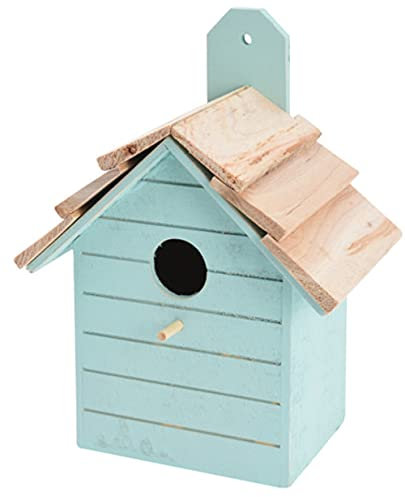 ABRUS® Wooden Bird House Outdoors | Assorted Decorative Hanging Bird House Garden (Green)
