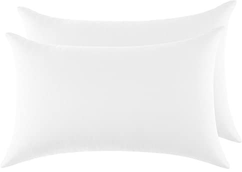 2er Set Kissenbezug 100% Baumwolle 50x70 cm 2 PCS, Superweicher Premium Jersey Kopfkissenbezug, Kissenhülle Weiß