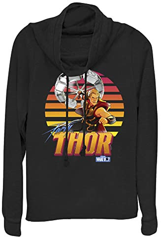 Marvel Dessous de Verre pour fête Chemise, Noir, XXL Femme