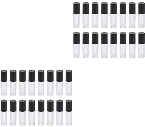 Beaupretty 32pcs Reusable Empty Lip Gloss Containers Plastic Tubes Leakproof Travel Bottles