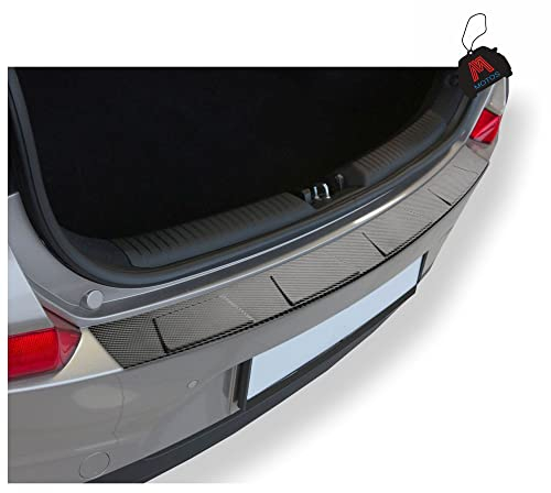 M MOTOS Carbon Edelstahl-Ladekantenschutz für Seat Arona 2017 5 -türig. Erhöhter Fahrkomfort mit säurefesten Schwellerplatten - Kratzschutz