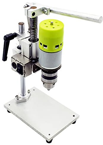 ERYUE Mini taladro para banco,Mini taladro de 7 velocidades,banco de prensa,banco eléctrico,taladro,mandril,1,5-10 mm,100 W,taladro de banco pequeño,bricolaje,aluminio puro,taladro de banco pequeño,al