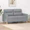 UTSRABFA Schlafsessel Küchenbank Wohnzimmer Couch 2-Sitzer-Sofa Hellgrau 120 cm Stoff Geeignet für Schlafzimmer, Wohnzimmer, Esszimmer, Büro