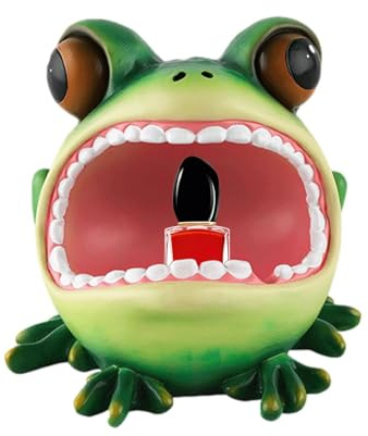 Niedlicher -Aschenbecher, Aschenbecher in Froschform, lustiger Aschenbecher, Schreibtischdekoration, Sammelfiguren, Schreibtisch-Aschenhalter, Harz-Schmuckhalter für Schlafzimmer,