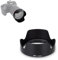 JJC Bajonett Gegenlichtblende Kompatibel mit Canon RF 24-105mm f4L is USM Objektiv, Umkehrbare Sonnenblende Ersetzt Canon EW-83N Streulichtblende