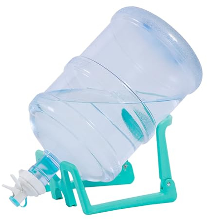 1 support pour bouteilles d'eau, support pour bidon de 3-5 gallons et 1 vanne de distribution, pliable, support pour carafe d'eau résistant au glissement, support pour carafe, convient pour bureau