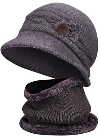 Cocila Outlet Sale Sonderangebote Wintermuetze Damen Weiss Damen Mützen Set Winter Muetze Damen Winter Himmelblau Leichte Muetze Damen Strick Black Fisherman Beanie Tages Deal Sonderangebote