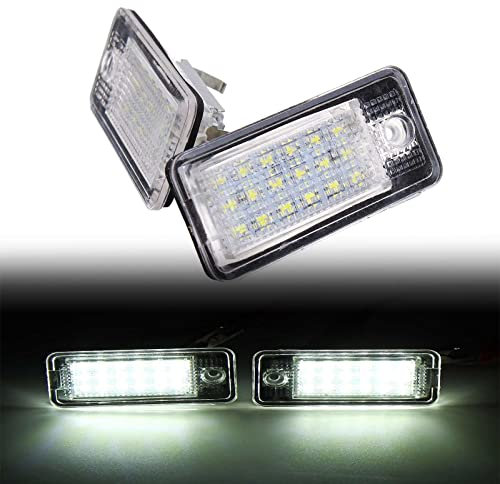 Pexorin LIGHT Number License Plate Light Lamp, for, for A4 S4 RS4 A3 S3 A6 C6 S6 RS6 A5 8E0807430A 8E0807430B 8E0943021B 8E0943022B Car Number Plate Lamps