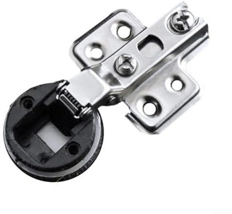 Bisagra de tornillo de copa fiable de 26 mm para un rendimiento duradero en armarios de vidrio (curva media)