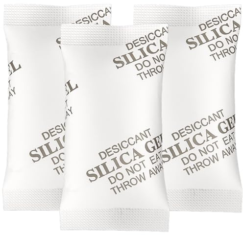 MakMeFre 100Gram(10Packets) Food Grade Silica Gel Moisture Absorber Sachets | Higher Absorption Capacity Silica Gel Desiccant Packets for Moisture Control