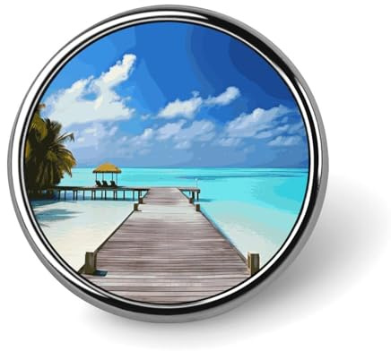 Malediven-Urlaub, originelle Anstecknadel, Anstecknadel, Brosche, Abzeichen, Krawatte, Schmuck, Dekoration für Hüte, Jacken, Hemden