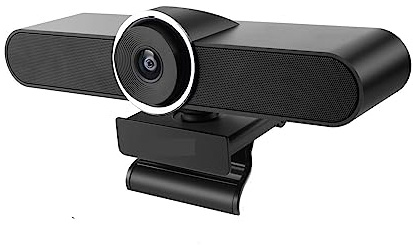 LLOOPK Webcam, Cámara Web USB for PC de 1080p con micrófonos duales y Altavoz for Smart TV Reunión de transmisión por computadora for conferencias, transmisión en Vivo