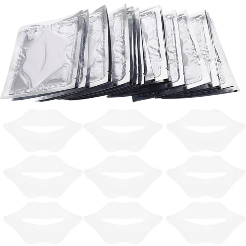 LRXIYODE Mascarilla para Almohadillas Labiales Exfoliante E Hidratante de Fibra Vegetal 25 Piezas para Cuidado de Labios Secos y Agrietados en Casa