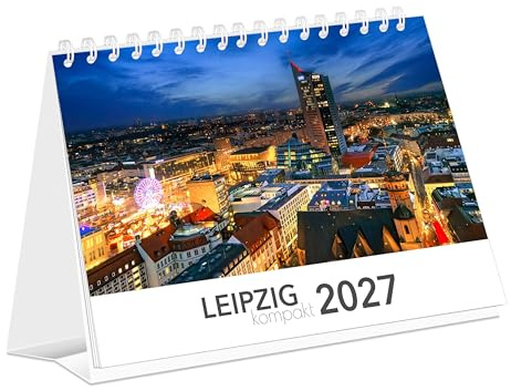 Kalender Leipzig kompakt 2027: | 21 x 15 cm | weißes Kalendarium