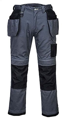 Portwest T602ZBR48 Urban Holster Work Trousers, 48, Zoom Black