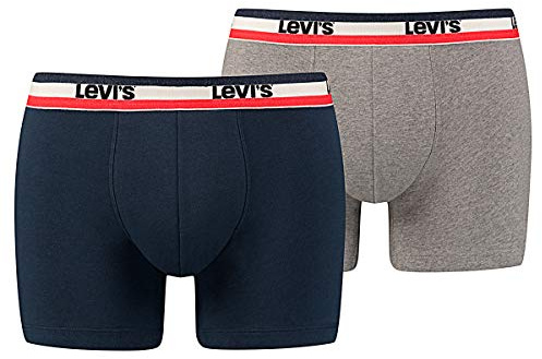 Levi's Herren Boxershorts SPRTSWR Logo Color Boxer Brief, 2er Pack