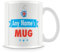 MUGGZ Personalised Name Mug – Add Name – Gift for Work, Friends, Family - Blue