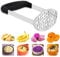 Vegena Schiacciapatate, Pressa Patate Professionale Acciaio Inossidabile Schiacciapatate Maniglie Morbide Ergonomiche per Purea di Patate, Marmellata,Verdura e Frutta