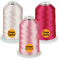 Simthread - 26 Auswahlen – Packungen von Polyester-Stickmaschinengarn, riesige Spule 5500Y für Allzweck-Stickmaschinen – Karmin/Rosa/Pink