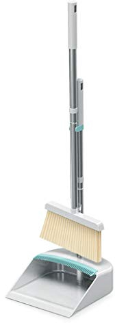 Scopa NLIAN- Set Paletta, Design Inclinato a 45 Paletta for la Spazzatura Lunga 78 cm Esterno for scuole Church Sturdy Broom