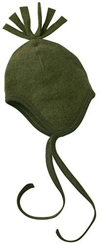 Engel Natur, Fleece Mütze, 100% Wolle (kbT) (86-92, Schilf Melange)