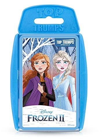 Top Trumps Disney Frozen 2 Specials Card Game, visit Arendelle and play with Queen Elsa, Anna, King Agnarr, Queen Iduna and Olaf, educational gifts and toys for boys and girls aged 6 plus