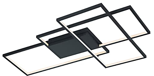 Trio Leuchten WiZ LED Deckenleuchte Thaigo 652690342, 40 Watt RGBW LED mit 16 Mio. Farben + 64.000 Weißtöne + 18 LichtSzenen, Steuerung über App + Sprachsteuerung + Fernbedienung + Wandschalter
