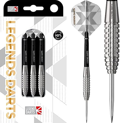 Legend Darts D2927 | Pro Series | BulletPremium 90% Wolframstahl Spitze Dart-Set | 26g