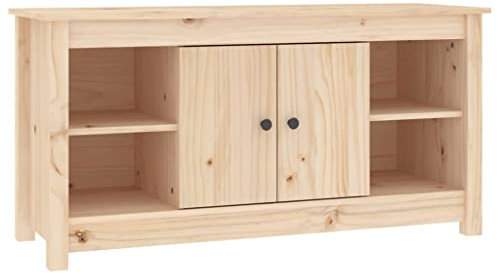 vidaXL Solid Wood Pine TV Cabinet Living Room Furniture Wooden Sideboard Entertainment Centre TV Console Stand Media Unit HiFi Cabinet