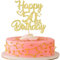 1 Stück Happy 50th Birthday Cake Topper Heart Star 50 Fabulous Tortendeko Prost auf 50 Jahre alt Fünfzig fabelhafte Tortendekorationen 50 Geburtstag Party Kuchen Dekoendeko Gold
