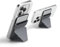 MOFT Magnetische Brieftasche Kartenhalter für Telefon Kompatibel mit Magsafe, Snap-On Magnetic Phone Ständer für iPhone 14 13 12 Serie, Verbesserte Magnetstärke, 3 Kartenhalter (Grau)