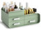 Macallen Porta Trucchi Organizer Organizzatore Trucco, Contenitori Bagno per Makeup Skincare con Cassetti Per 3 Livelli Per Prodotti Per La Cura Della Pelle, Pennelli Per Il Trucco, Profumo, Verde