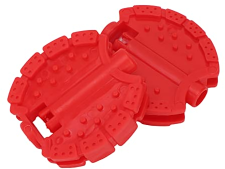 Dreirad-Replament-Pedale, Kinder-Dreirad-Pedale, Kunststoff, 2 Stück, Kinderfahrradpedal, Kunststoff, Kinder-Dreirad, Fahrradpedale, Kind, Kinderwagen, Vorderrad, Fußpedal, Sories (Rot)